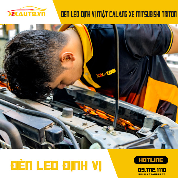 Đèn Led Định Vị Mặt Calang Cho Xe Bán Tải 9 Đèn định vị mặt calang xe Mitsubishi Triton
