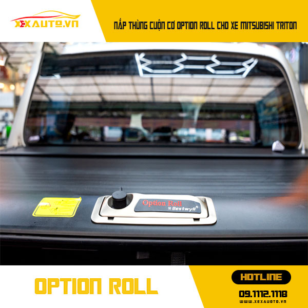 Nắp Thùng Cuộn Cơ Option Roll Cho Xe Mitsubishi Triton 18 Nắp thùng cuộn cơ Option Roll cho xe Mitsubishi Triton siêu tốt
