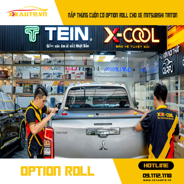 Nắp Thùng Cuộn Cơ Option Roll Cho Xe Mitsubishi Triton 17 Nắp thùng cuộn cơ Mitsubishi Triton cho xe Mitsubishi tại X.E.XAUTO.VN