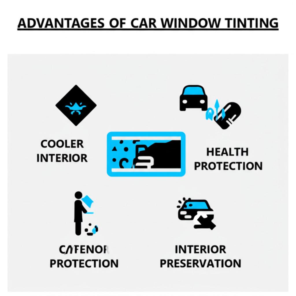 Các lợi ích của việc dán phim cách nhiệt cho ô tô: mát mẻ, bảo vệ sức khỏe, nội thất