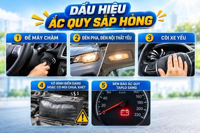 Ắc quy xe Ford Everest máy dầu: Kinh nghiệm chọn đúng, xài lâu